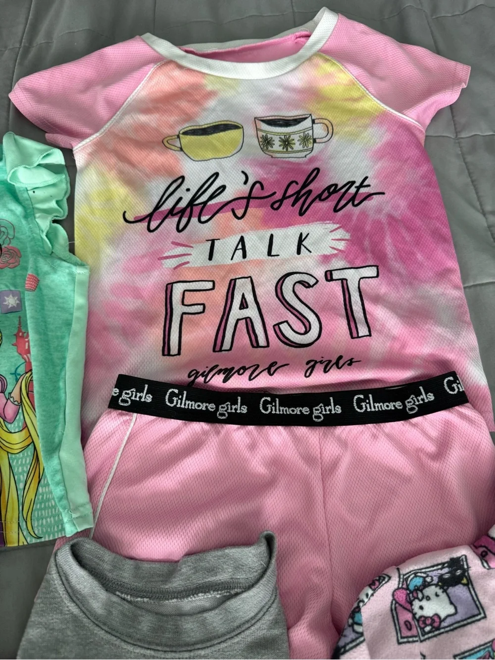 Place Pink Unicorn 'Dream in Rainbow' Pajama Set